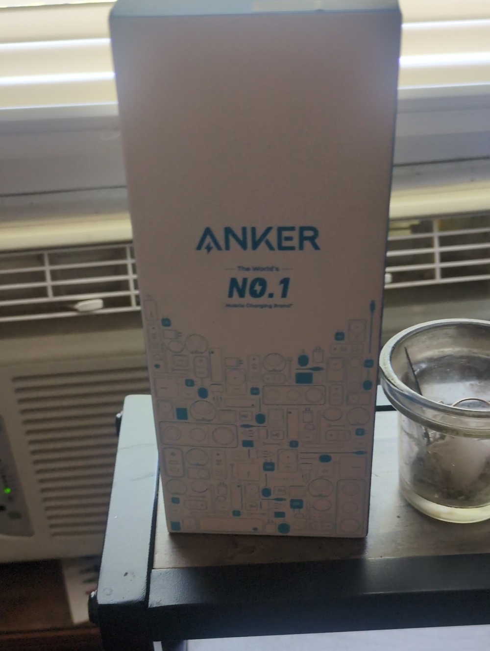Anker White Box with Teal Logo and Accents
